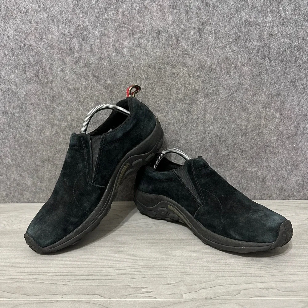 Merrell Jungle Moc Mens Size 10‎ Black Suede Slip On Shoes J60825 Casual Outdoor